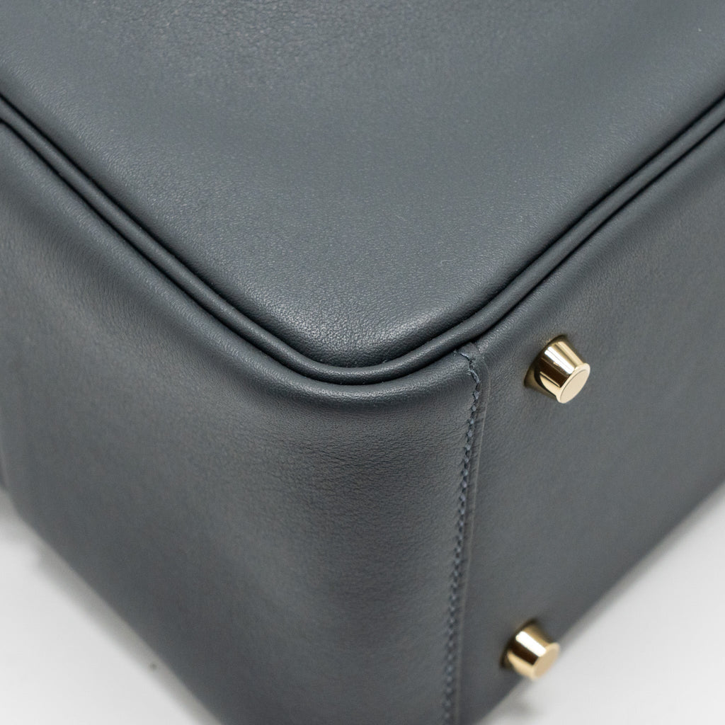 HERMES MINI LINDY II SWIFT GRIS MISTY / BLACK LGHW