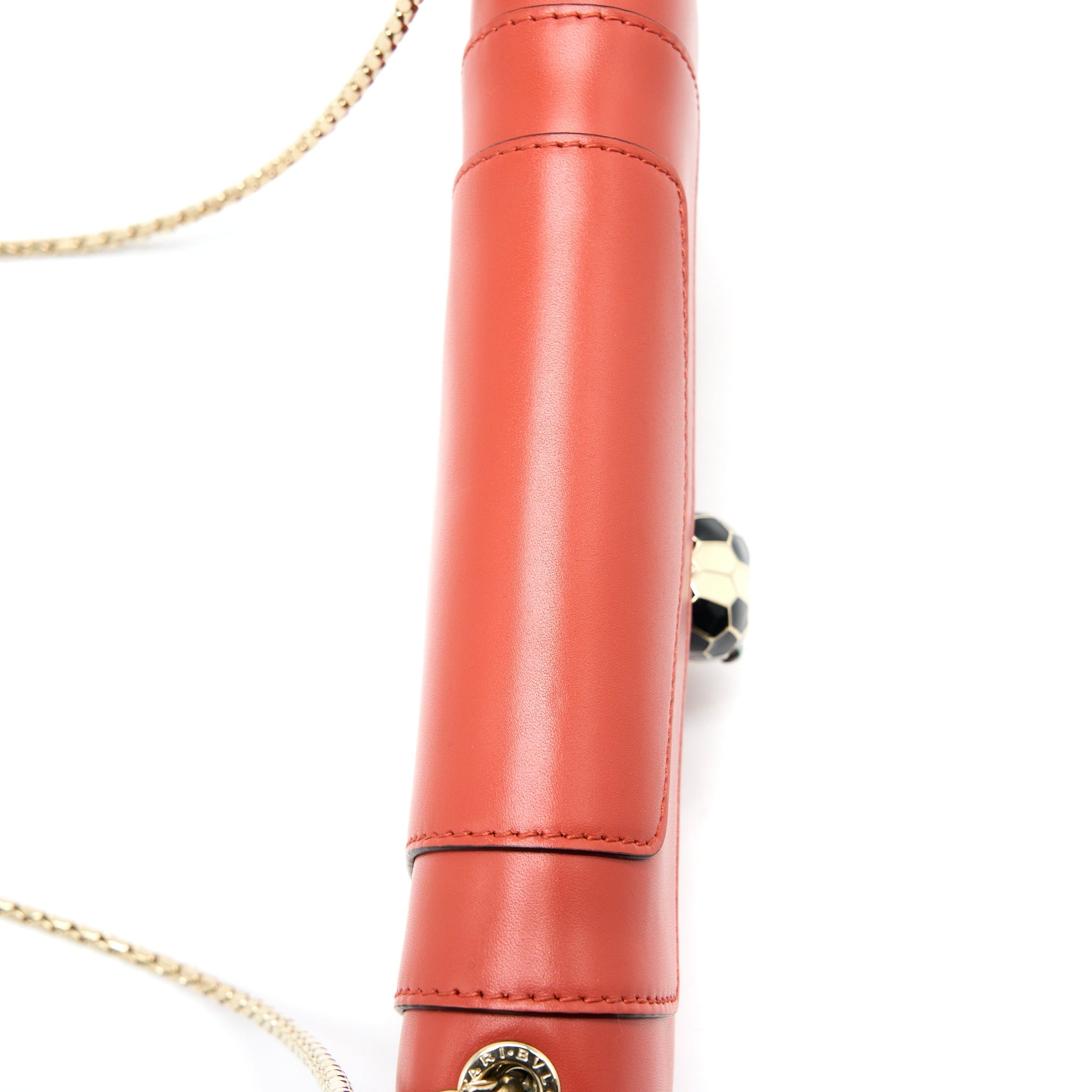 BVLGARI SERPENTI FOREVER CROSSBODY BAG CALFSKIN ORANGE LGHW