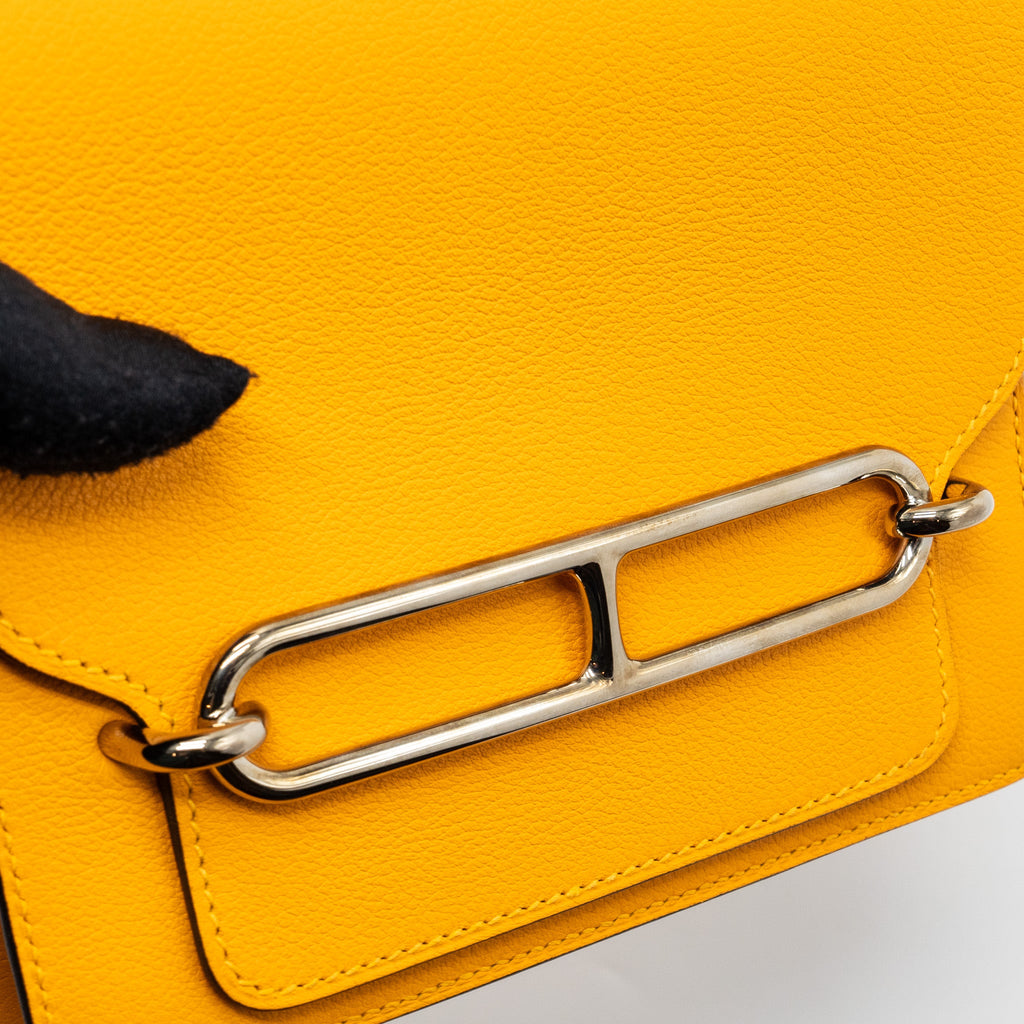 HERMES MINI ROULIS EVERCOLOR JAUNE D’OR LGHW