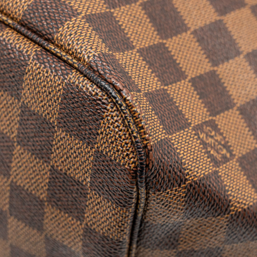 LOUIS VUITTON NEVERFULL MM DAMIER EBENE CANVAS GHW