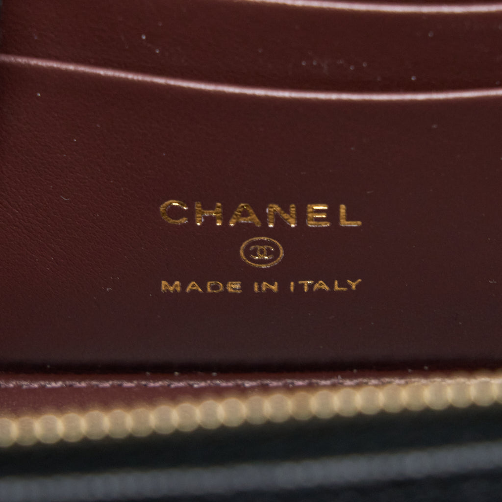 CHANEL LONG VANITY CASE CAVIAR BLACK LGHW (MICROCHIP)