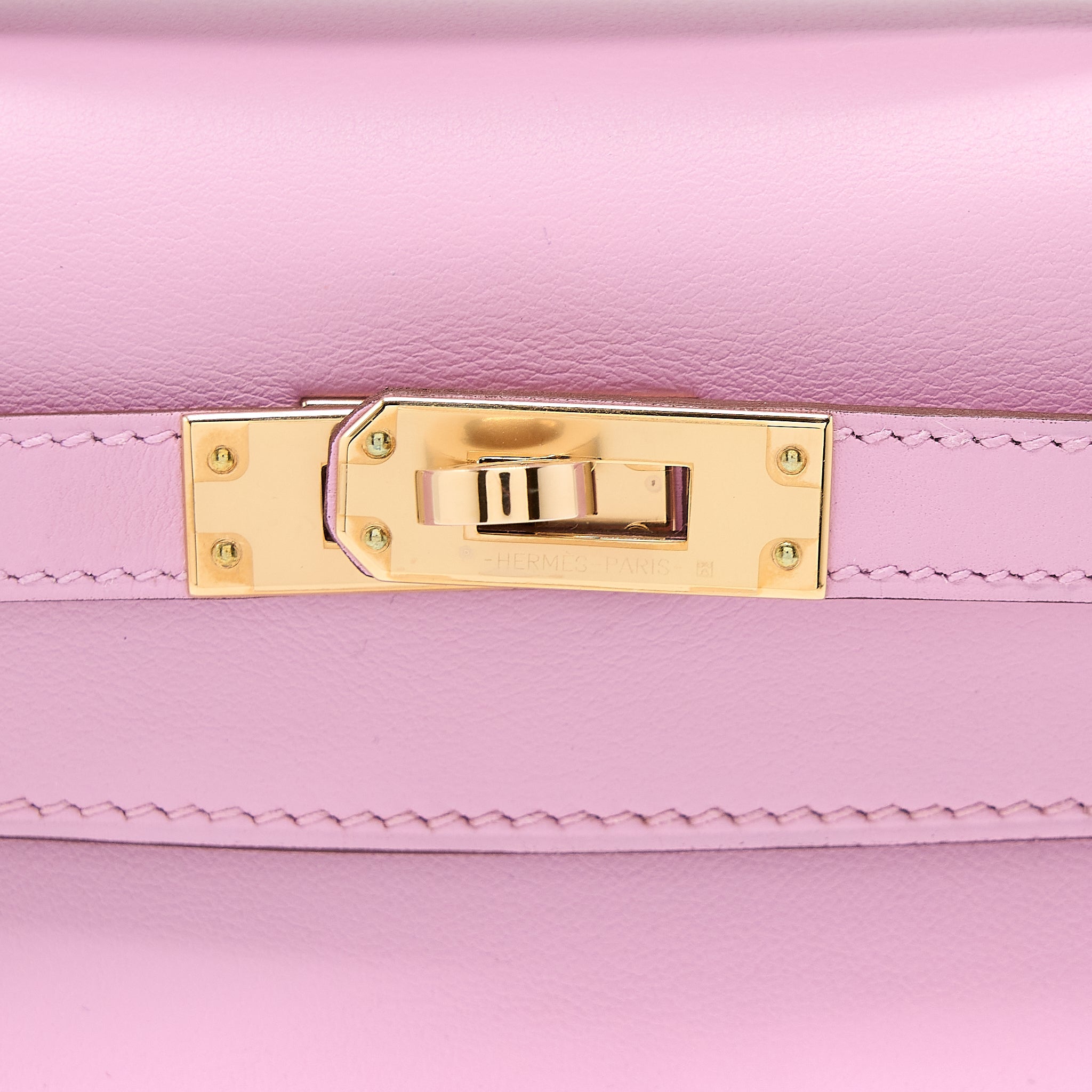 HERMES KELLY POCHETTE SWIFT X9 MAUVE SYLVESTRE RGHW