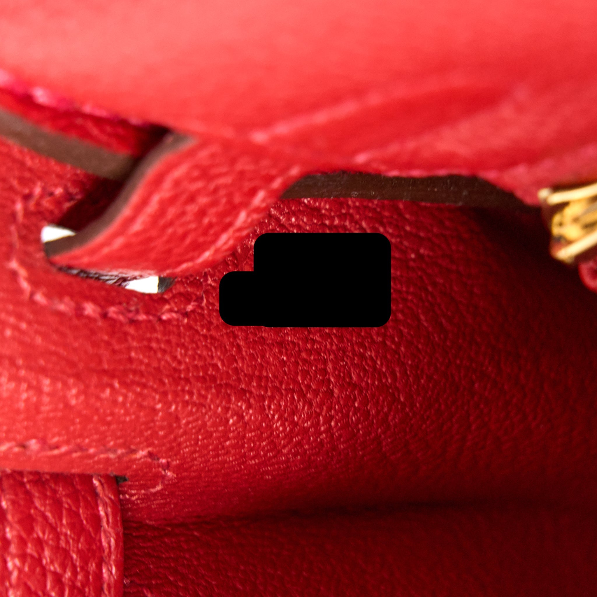 HERMES KELLY 25 TOGO Q5 ROUGE CASAQUE GHW