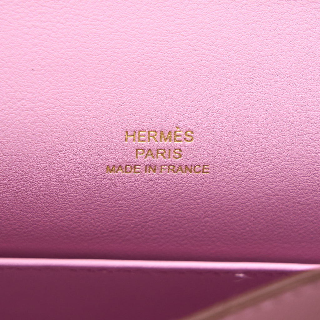 HERMES KELLY POCHETTE SWIFT X9 MAUVE SYLVESTRE RGHW