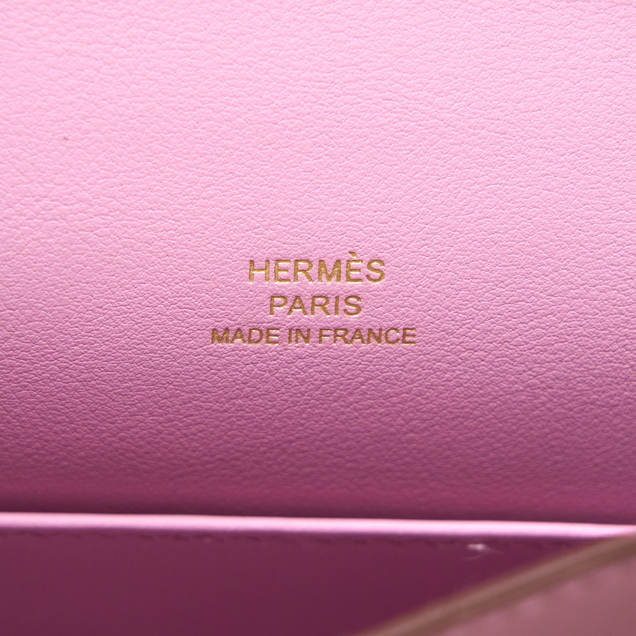 HERMES KELLY POCHETTE SWIFT X9 MAUVE SYLVESTRE RGHW