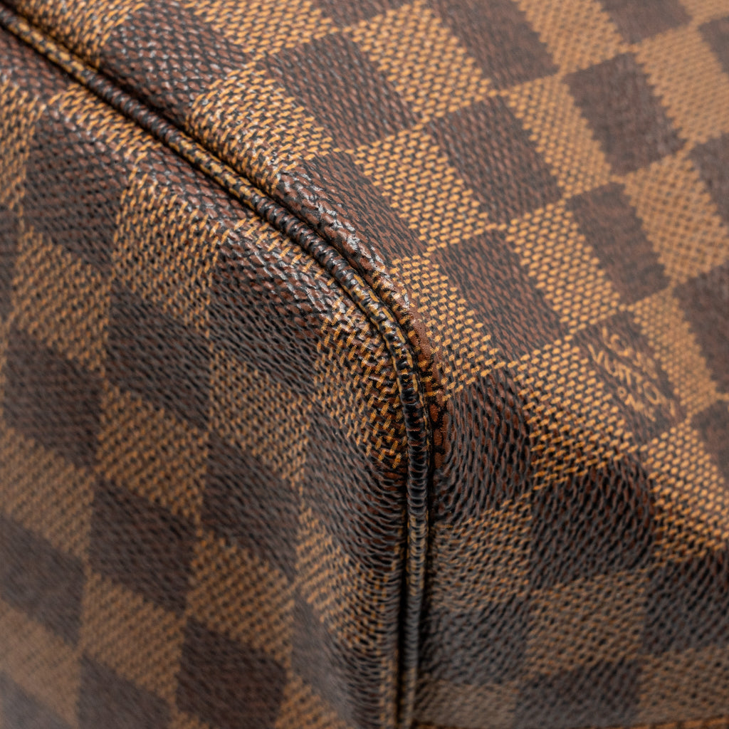 LOUIS VUITTON NEVERFULL MM DAMIER EBENE CANVAS GHW