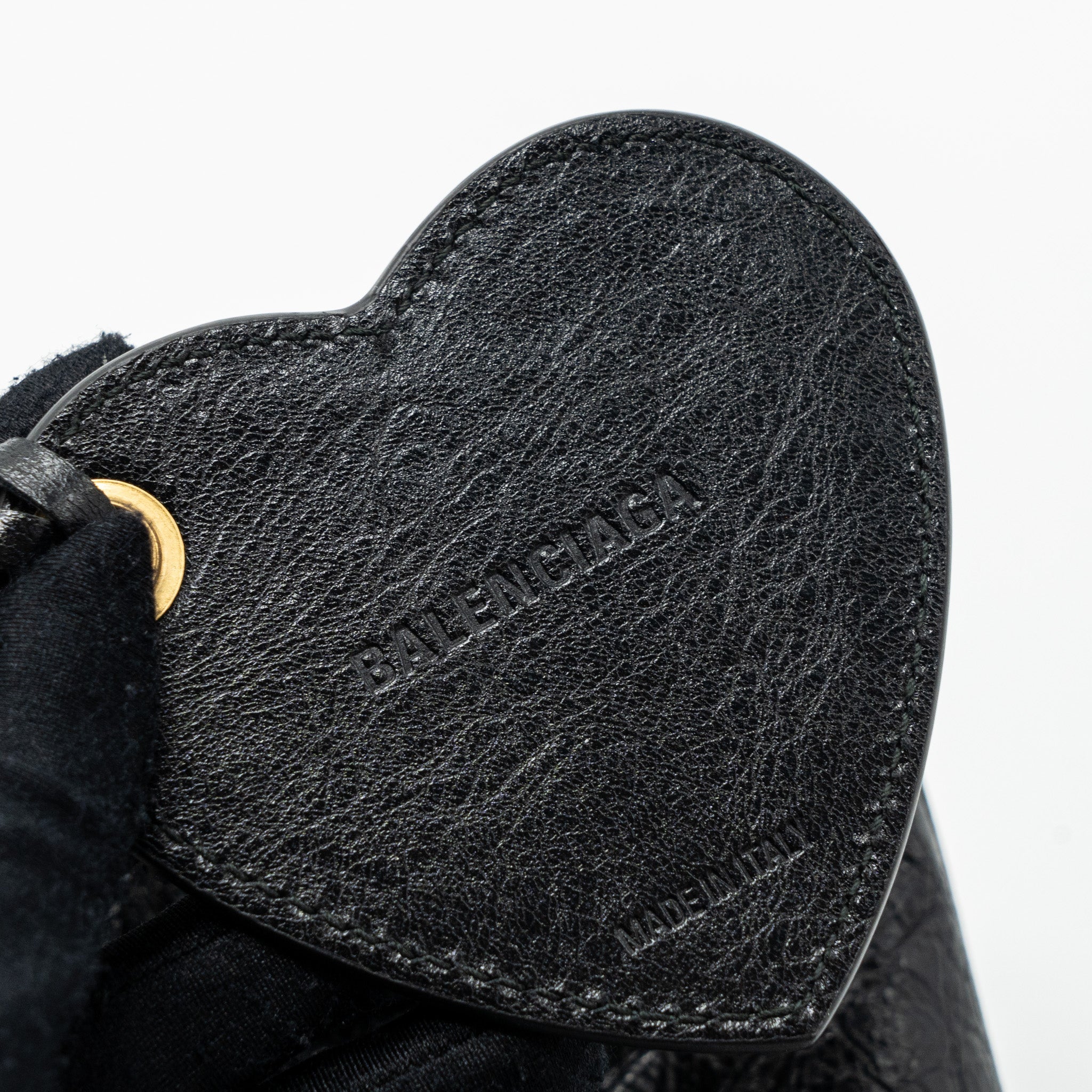 BALENCIAGA LE CAGOLE XS LAMBSKIN BLACK GHW
