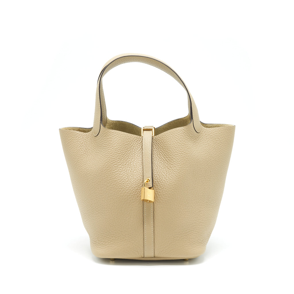 HERMES PICOTIN 22 LOCK BAG CLEMENCE TRENCH GHW