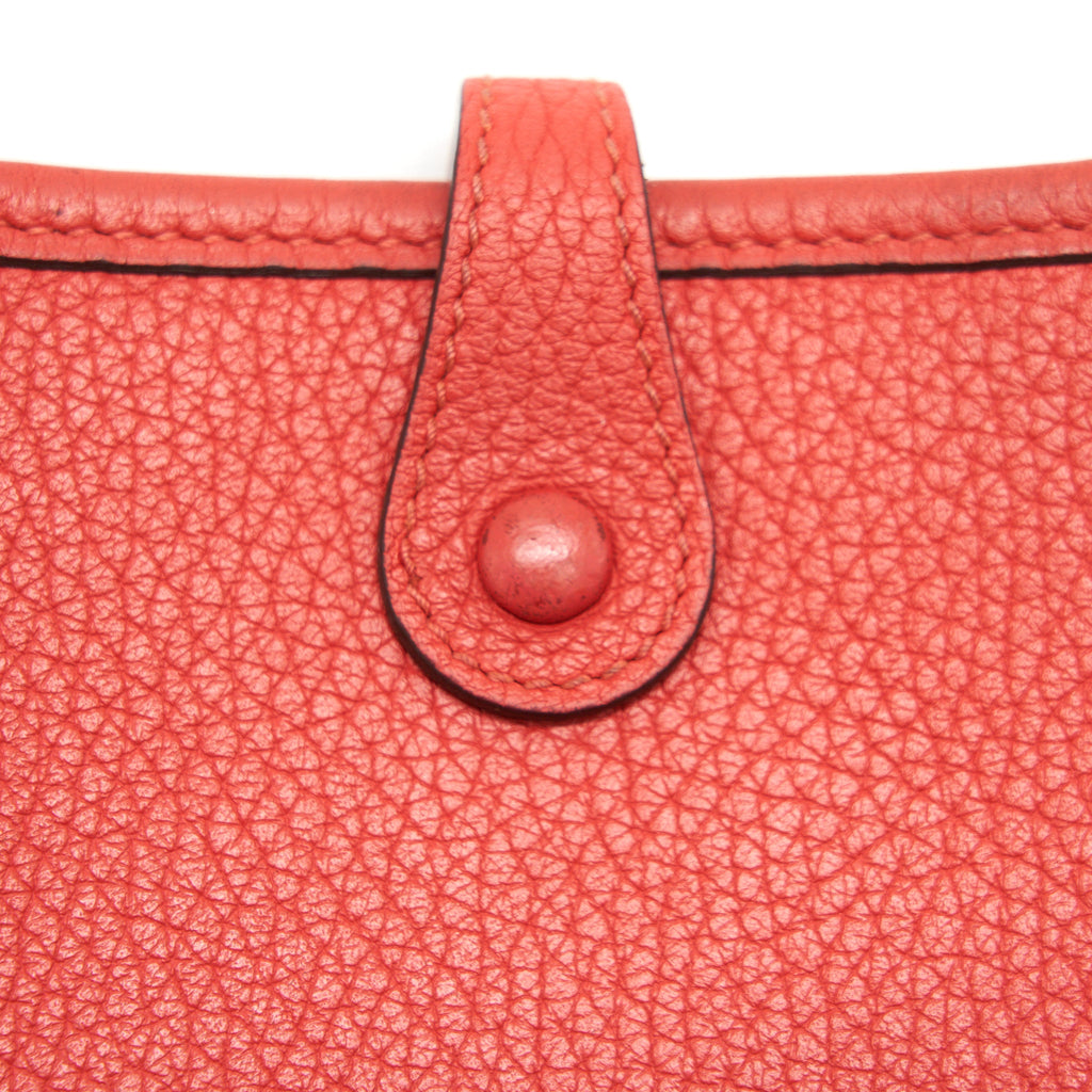 HERMES MINI EVELYNE ROUGE PIVOINE/ ROSE SAKURA