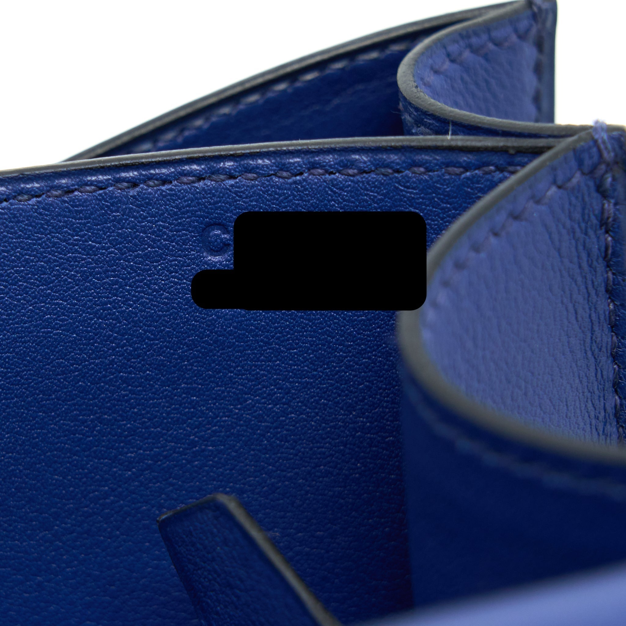 HERMES CONSTANCE 24 SWIFT/TOILE BLACK/BLUE SAPHIR SHW