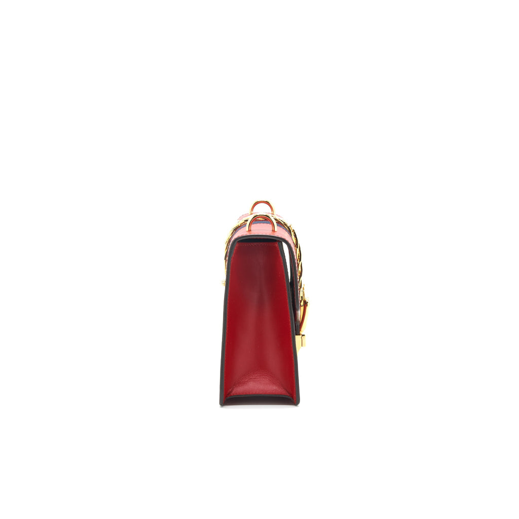 GUCCI SMALL SYLVIE BAG RED WITH GHW