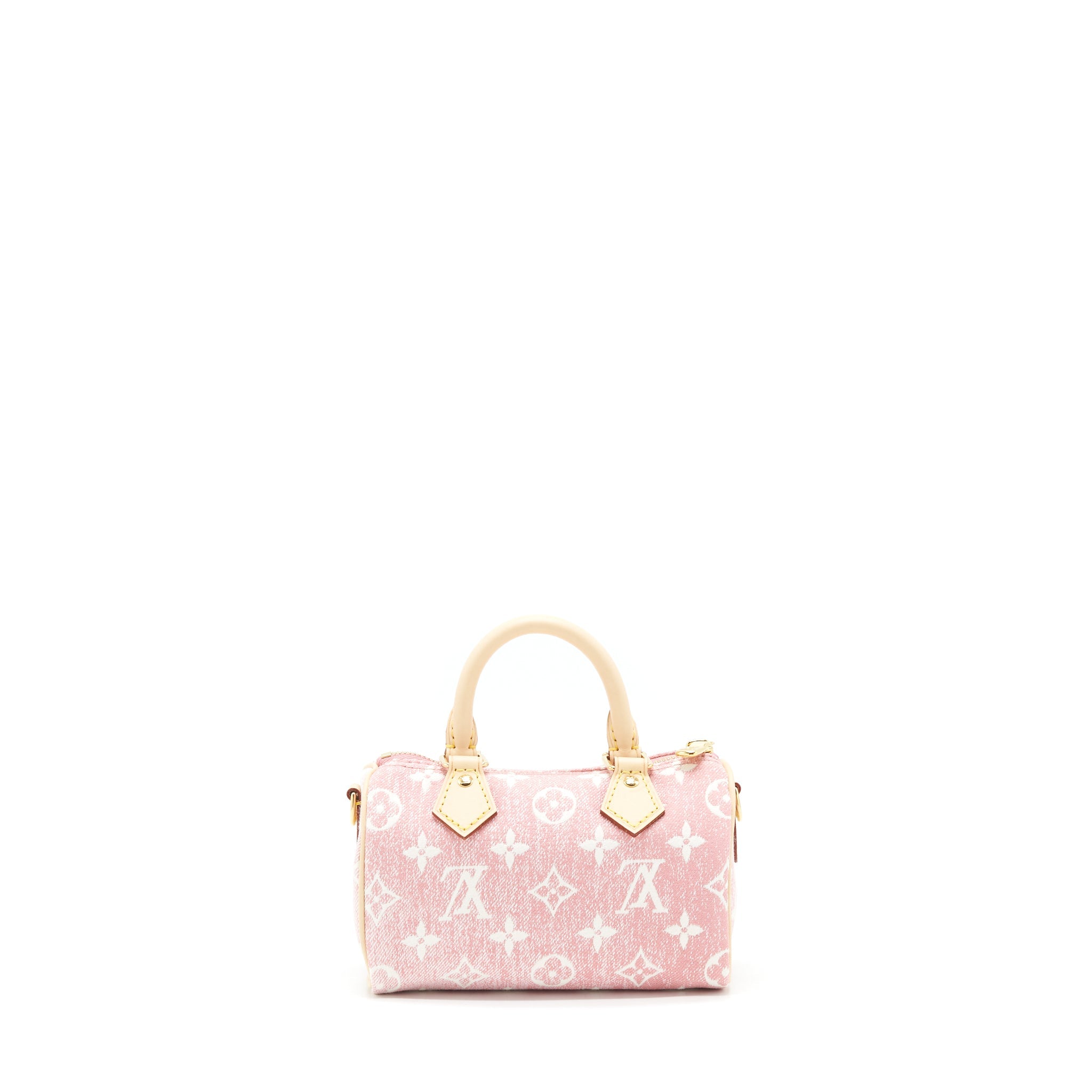 LOUIS VUITTON NANO SPEEDY MONOGRAM JACQUARD DENIM PINK