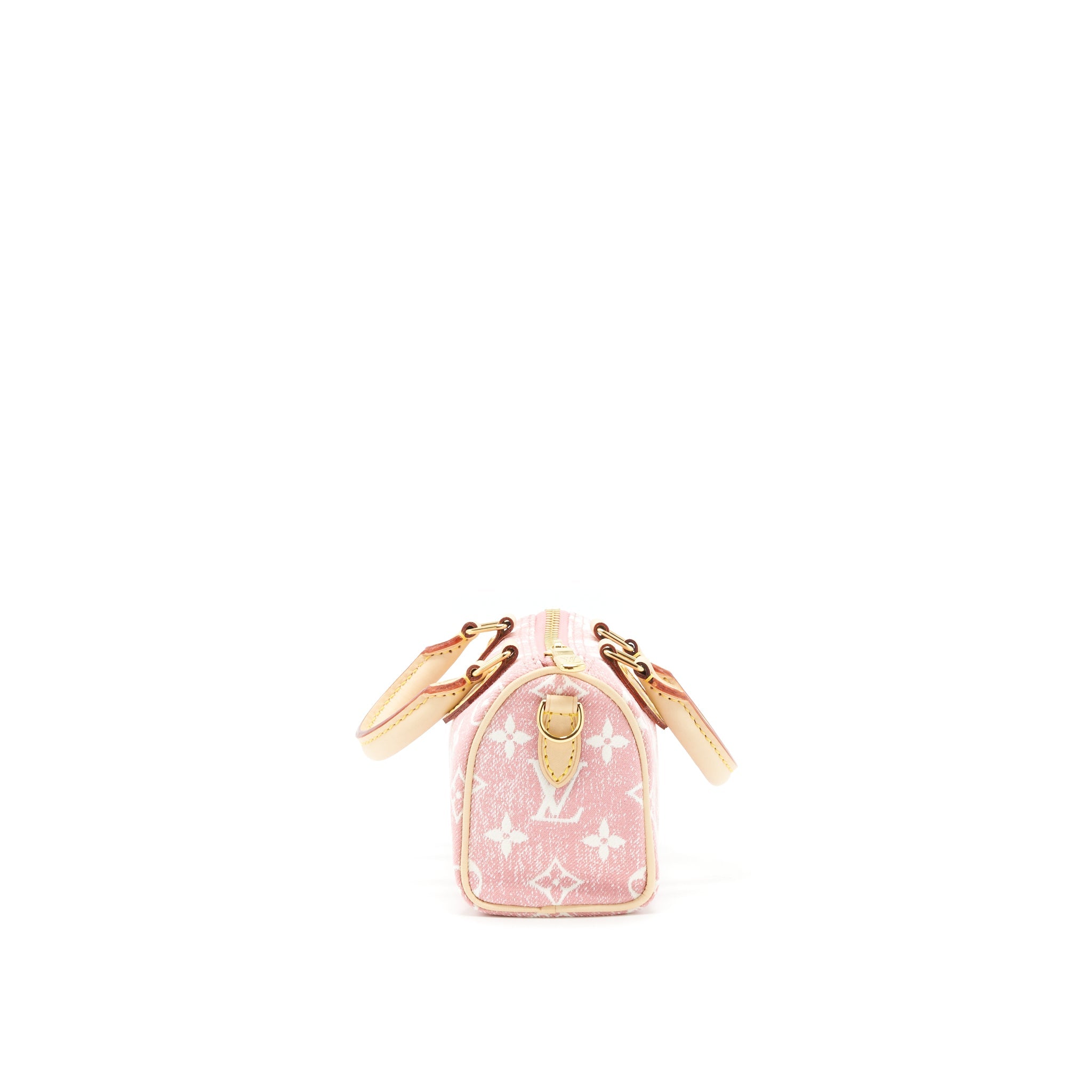 LOUIS VUITTON NANO SPEEDY MONOGRAM JACQUARD DENIM PINK