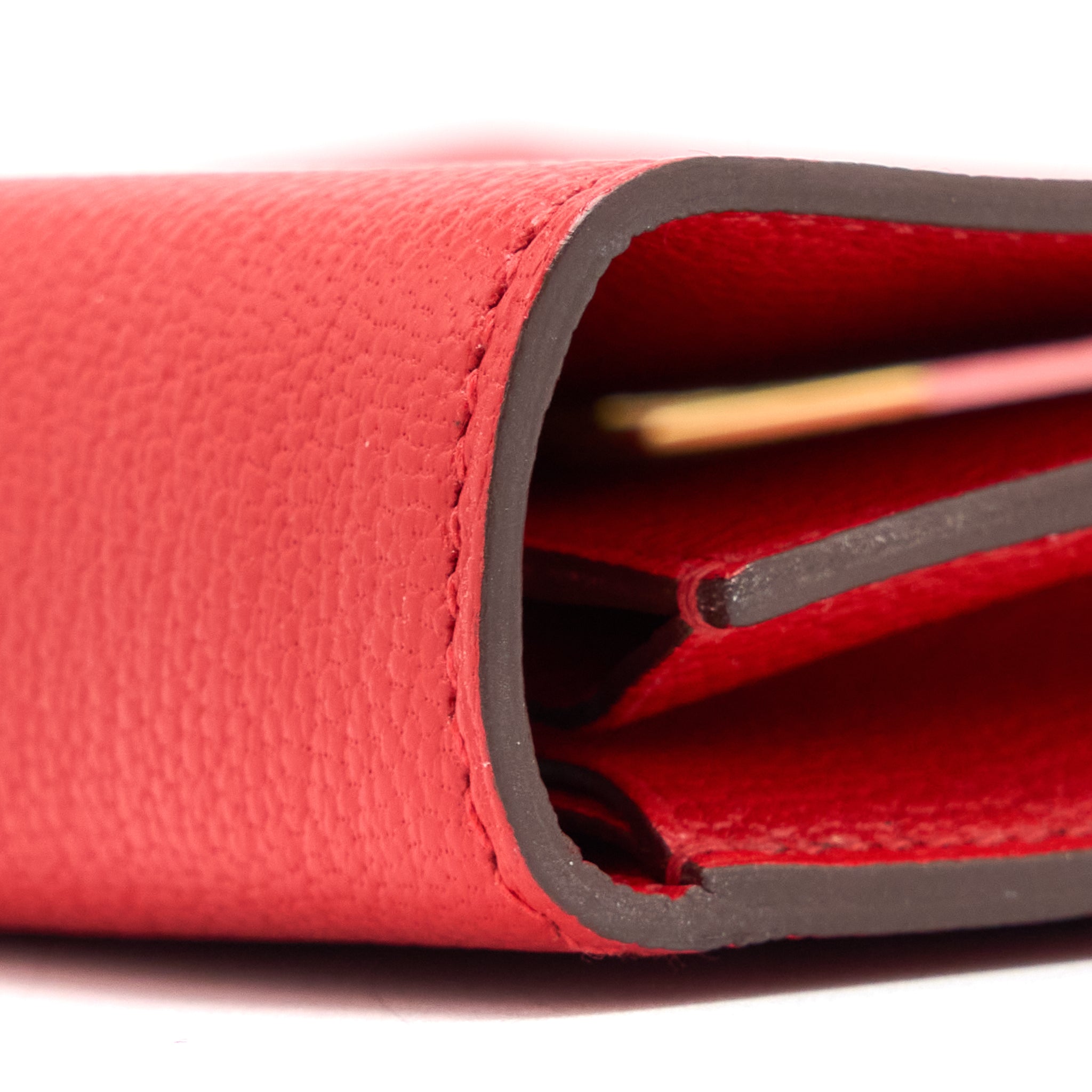 HERMES CLIC 16 WALLET MYSORE RED GHW