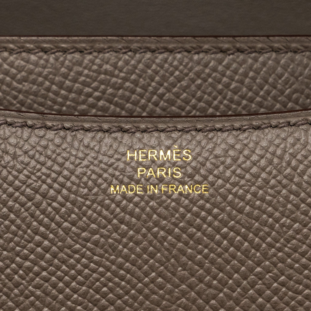 HERMES MINI CONSTANCE EPSOM GRIS ETAIN GHW