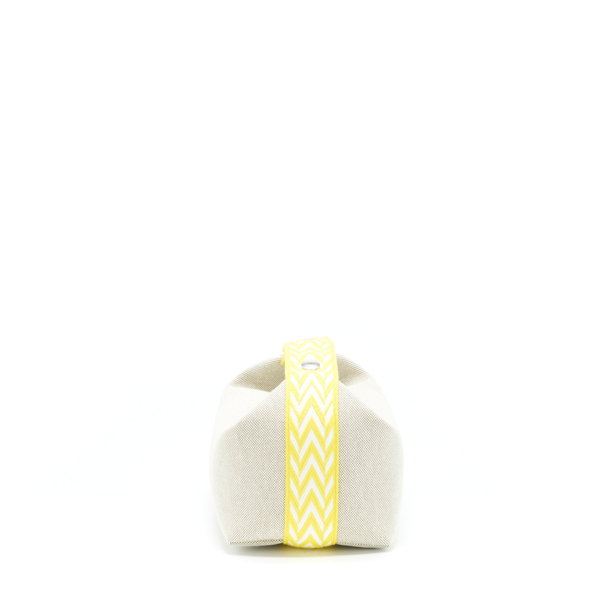 HERMES TROUSSE DE TOILETTE BRAD A BRAC PM JAUNE CITRON