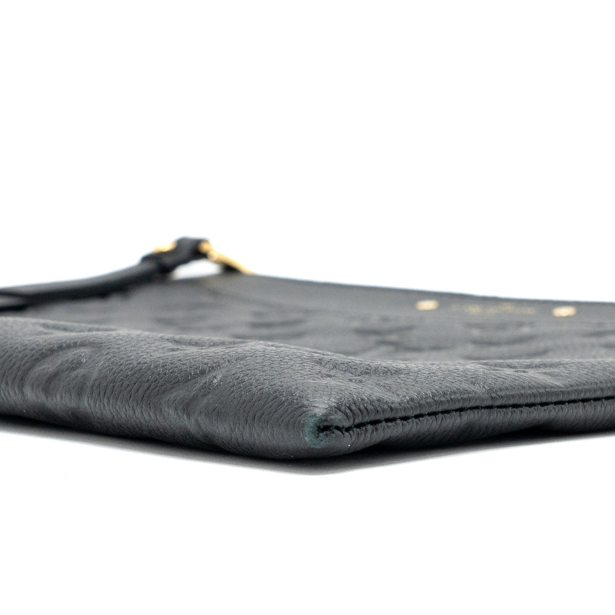 LOUIS VUITTON CLUTCH MONOGRAM EMPREINTE CALFSKIN BALCK GHW