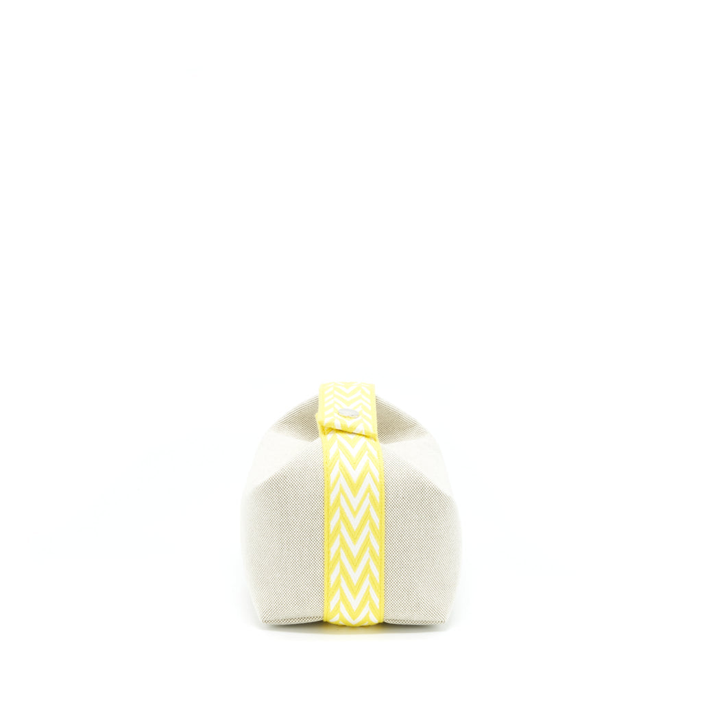 HERMES TROUSSE DE TOILETTE BRAD A BRAC PM JAUNE CITRON