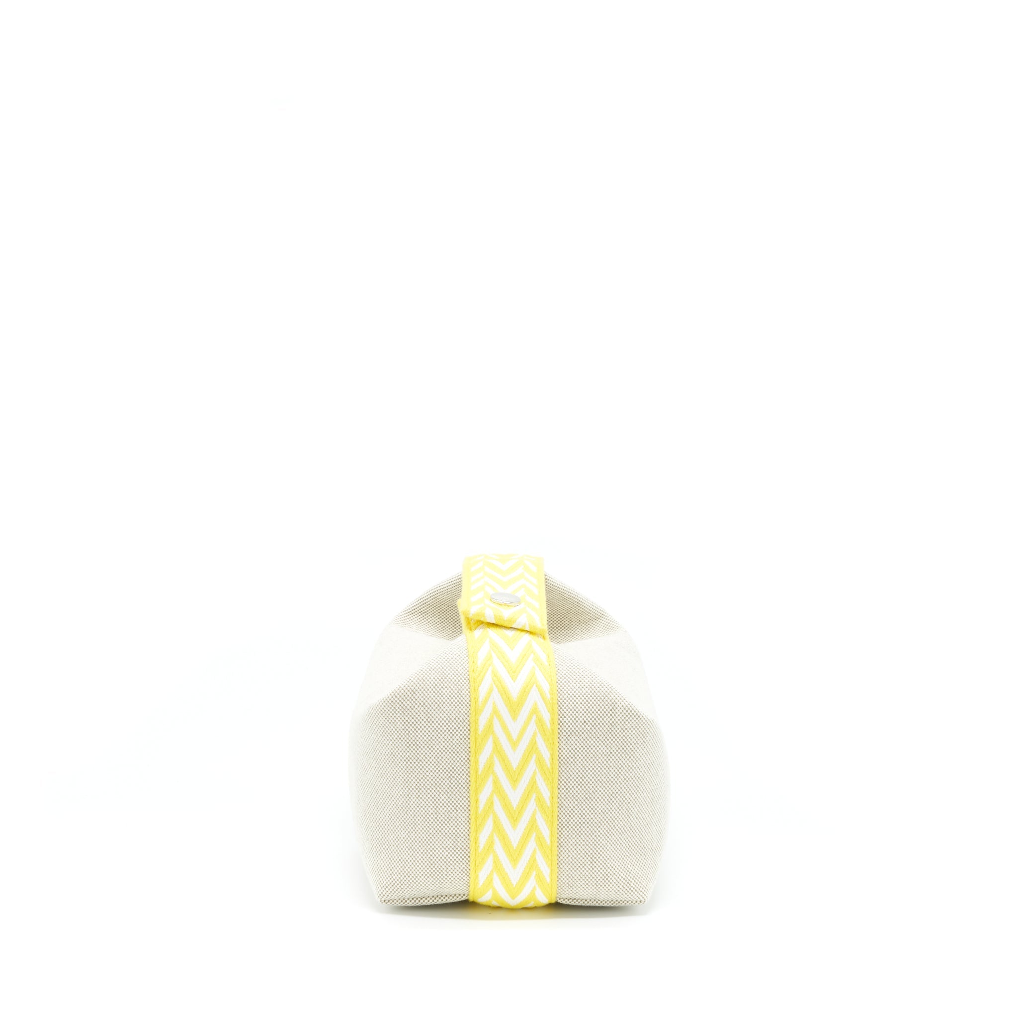 HERMES TROUSSE DE TOILETTE BRAD A BRAC PM JAUNE CITRON
