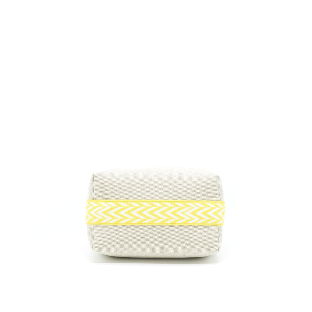 HERMES TROUSSE DE TOILETTE BRAD A BRAC PM JAUNE CITRON