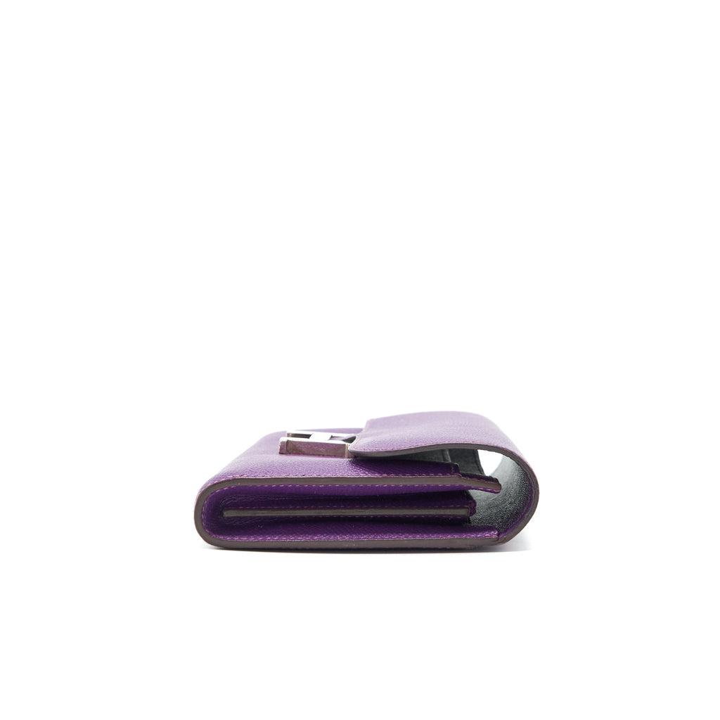 HERMES CONSTANCE WALLET EPSOM PURPLE SHW
