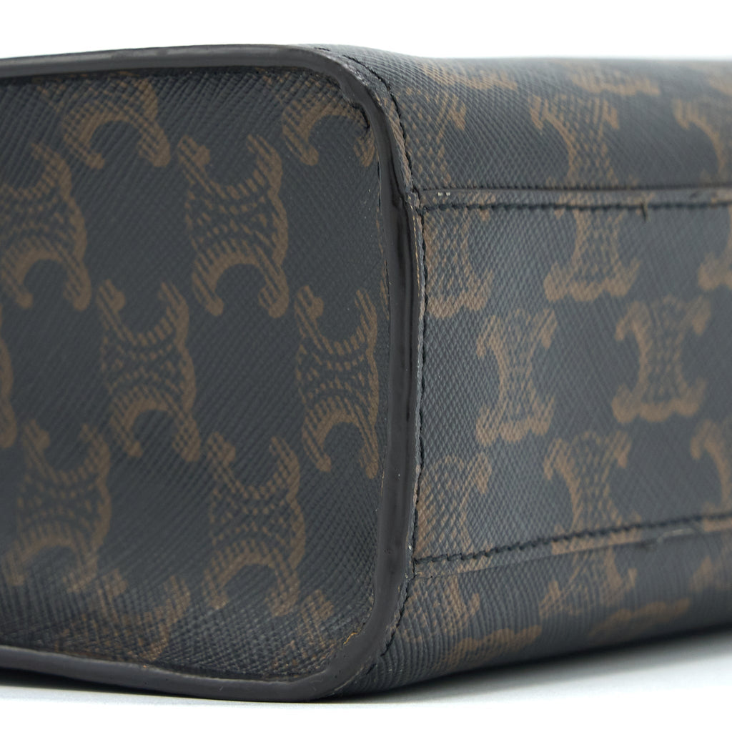 CELINE VERTICAL CABAS TRIOMPHE CANVAS GHW