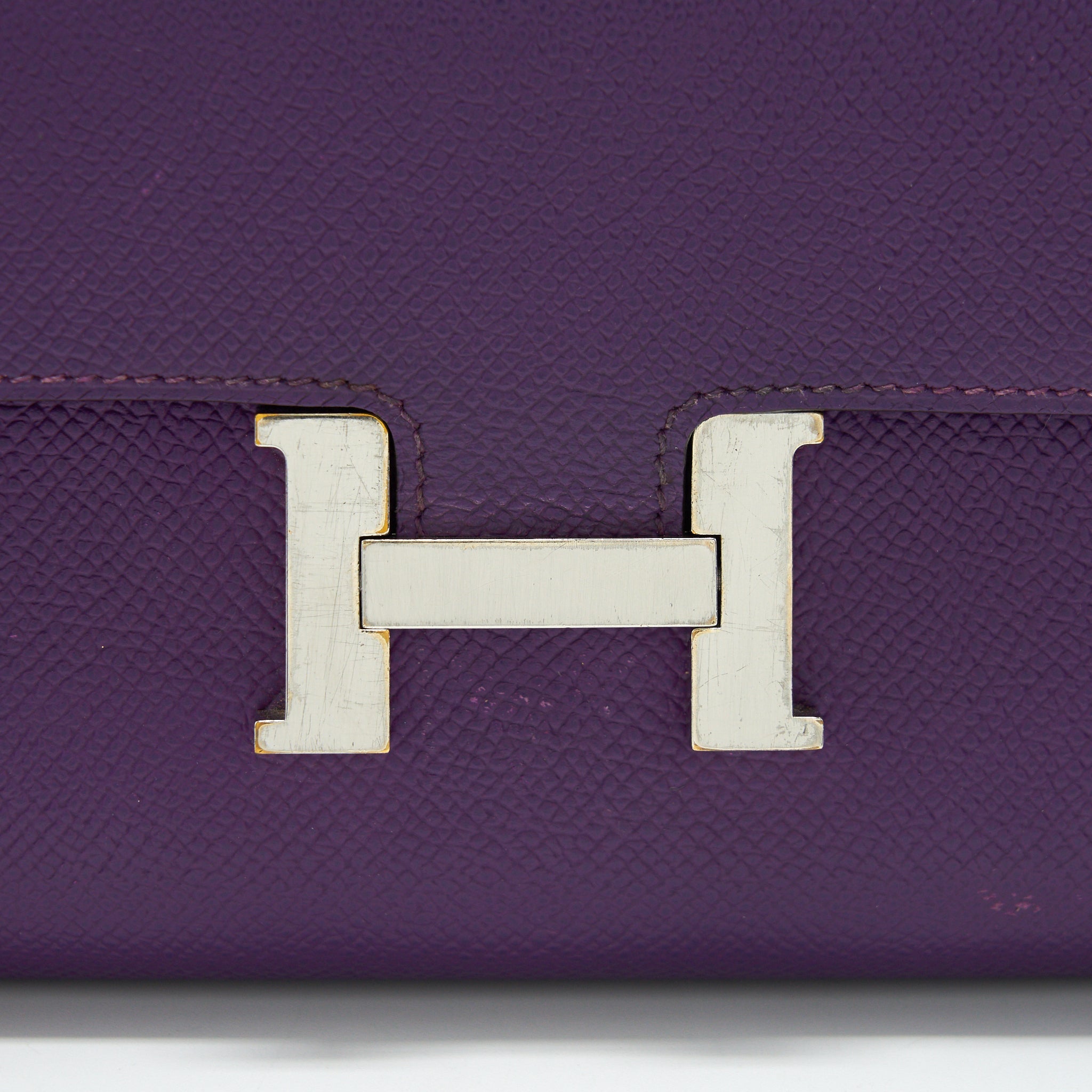 HERMES CONSTANCE WALLET EPSOM PURPLE SHW