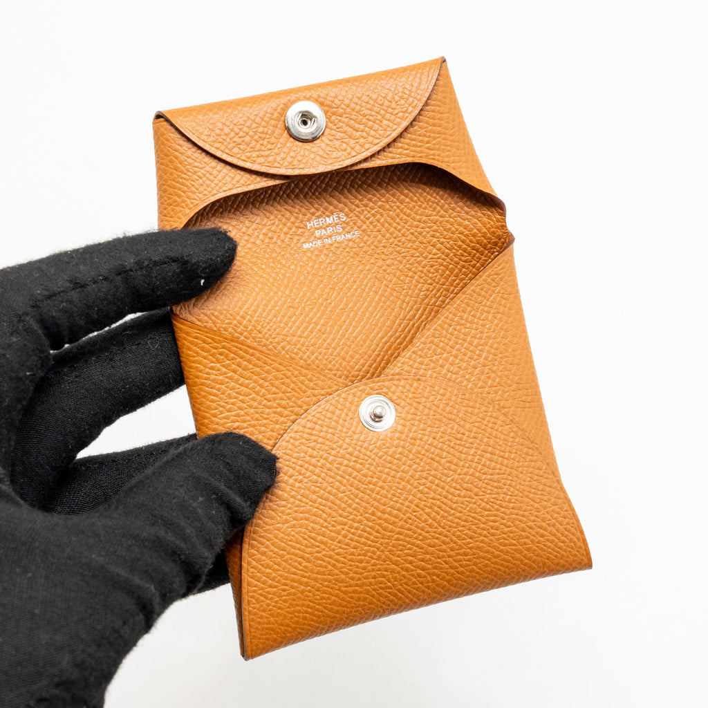 HERMES BASTIA CHANGE PURSE EPSOM GOLD