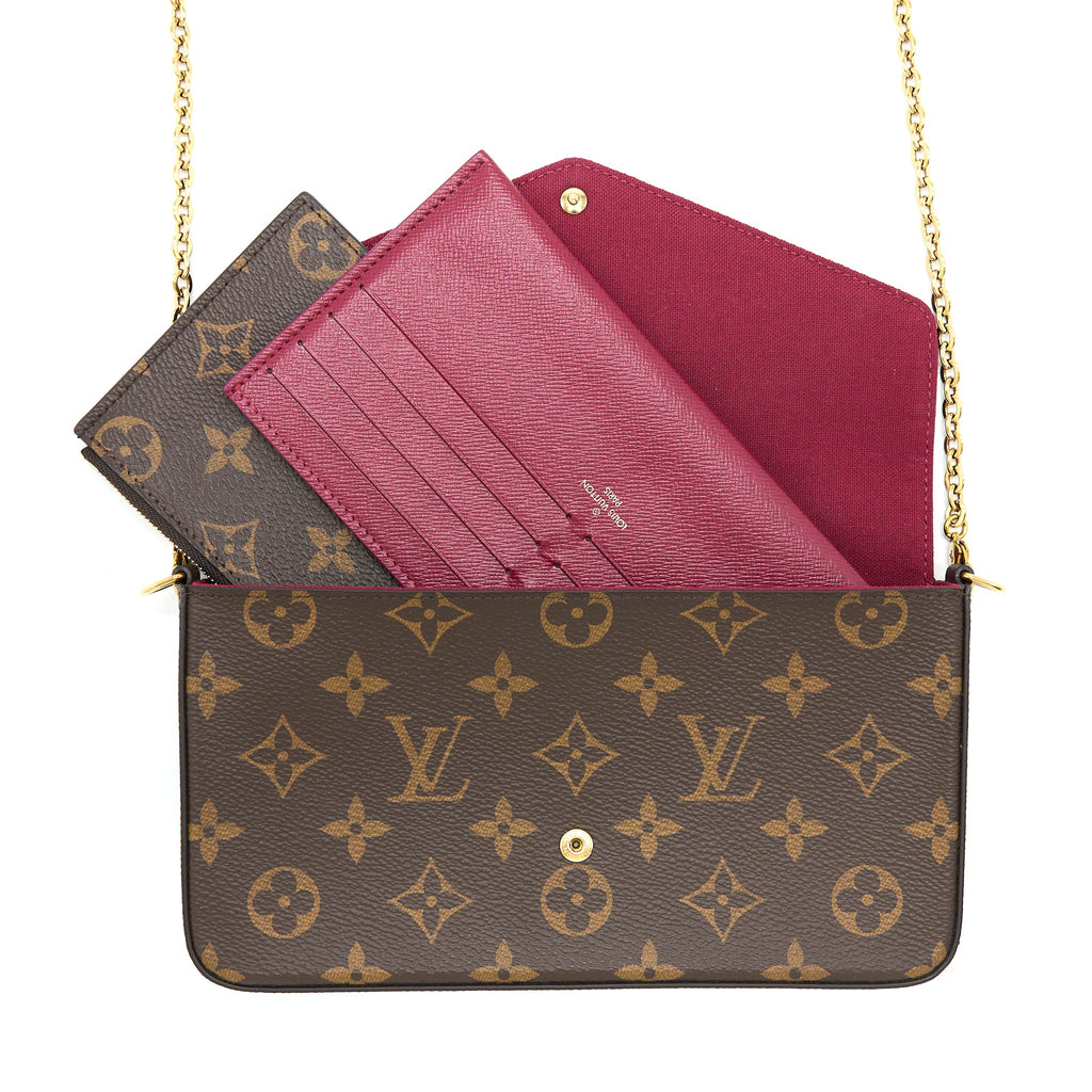 LOUIS VUITTON FELICIE POCHETTE MONOGRAM CANVAS GHW