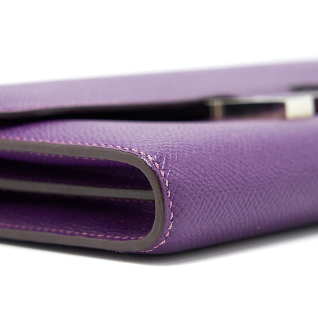 HERMES CONSTANCE WALLET EPSOM PURPLE SHW