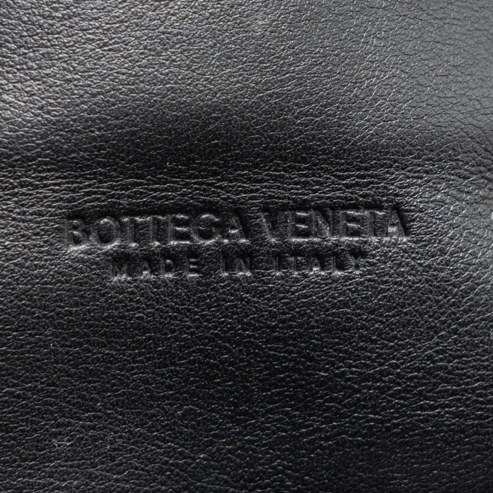 BOTTEGA VENETA THE MINI POUCH BELT BAG CALFSKIN BLACK GHW