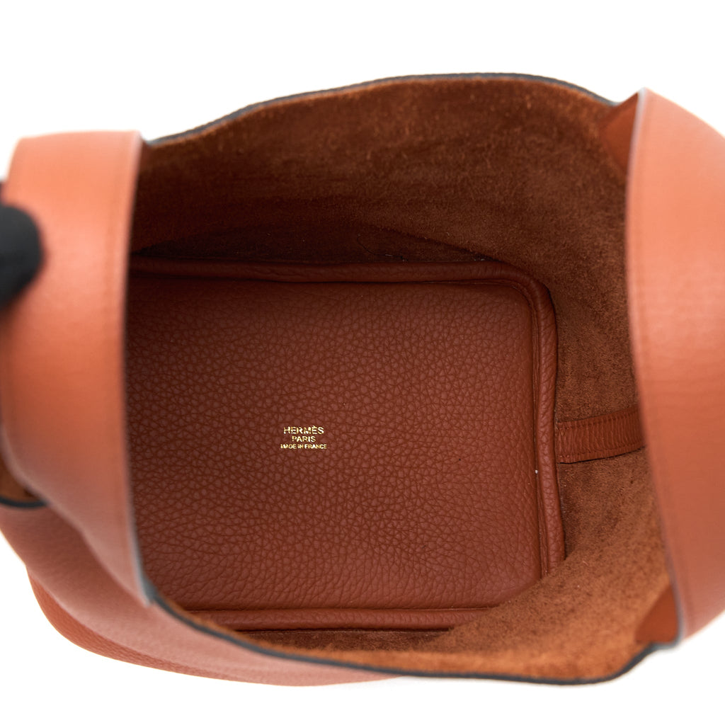 HERMES PICOTIN 18 LOCK BAG CLEMENCE CUIVE GHW