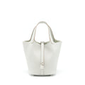 HERMES PICOTIN 18 LOCK BAG CLEMENCE 80 GRIS PERLE SHW