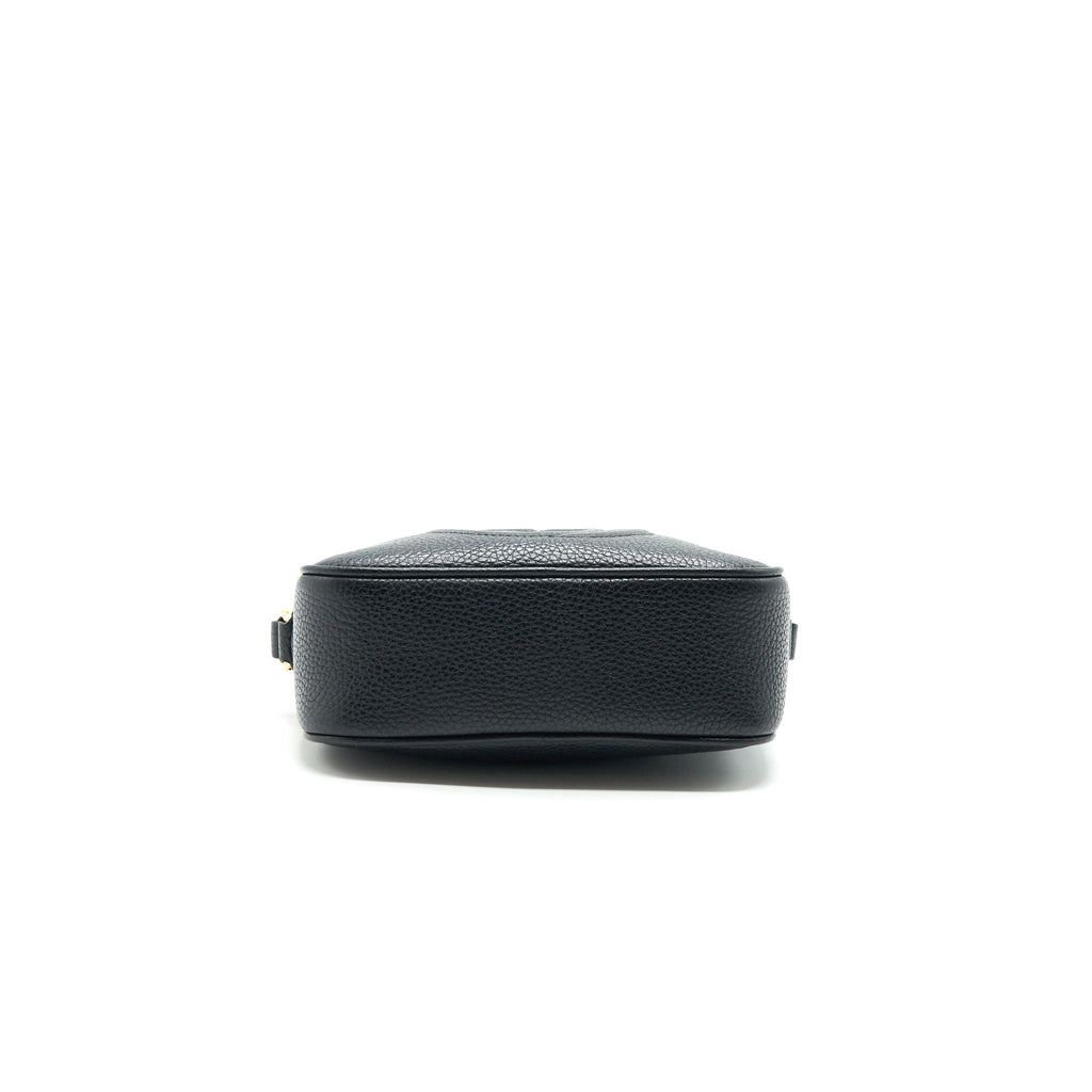 GUCCI SOHO DISCO LEATHER CROSSBODY CAMERA BAG BLACK