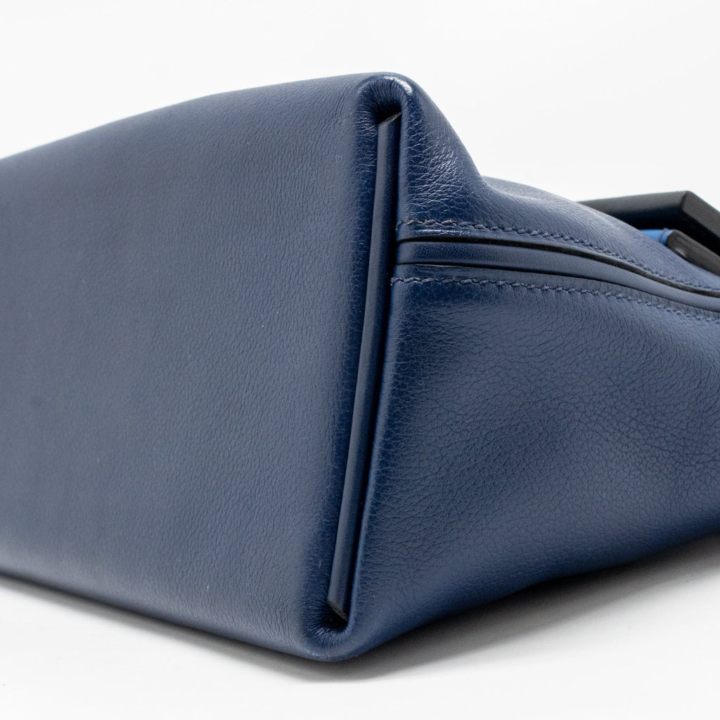 HERMES MINI 24/24 2424-21 BAG EVERCOLOR / SWIFT BLUE GHW