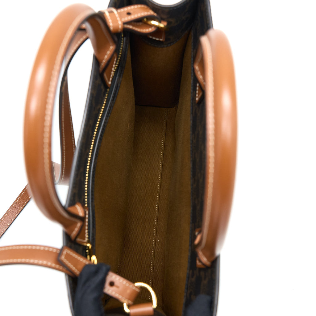 CELINE VERTICAL CABAS TRIOMPHE CANVAS GHW