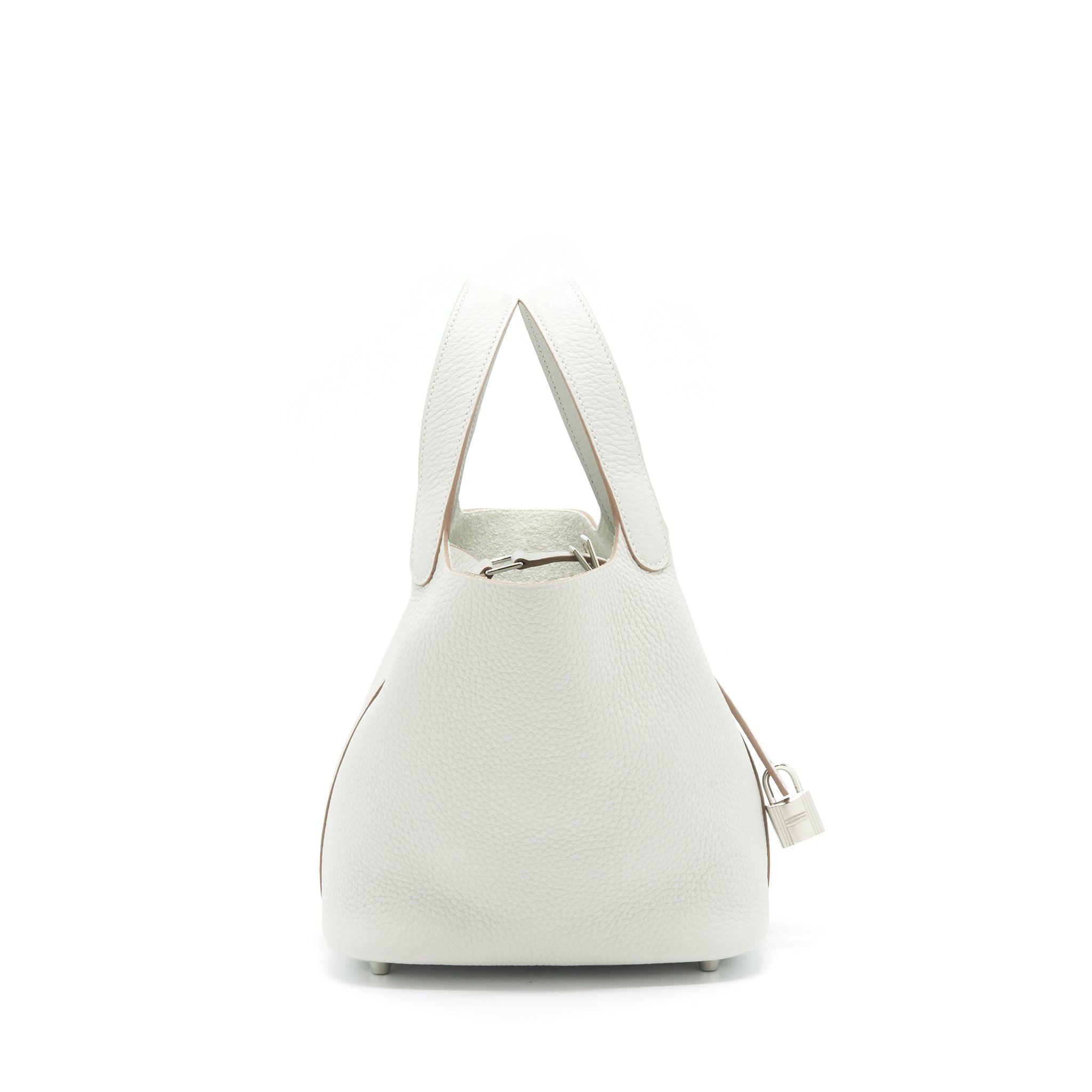 HERMES PICOTIN 18 LOCK BAG CLEMENCE 80 GRIS PERLE SHW