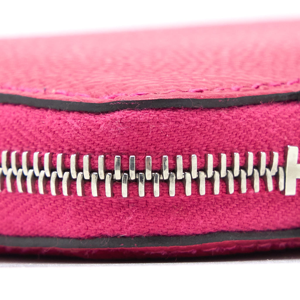 HERMES SILK’IN COMPACT WALLET EPSOM FRAMBOISE SHW