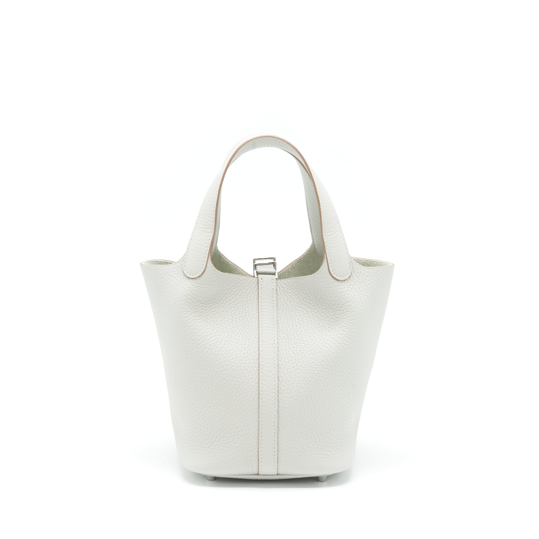 HERMES PICOTIN 18 LOCK BAG CLEMENCE 80 GRIS PERLE SHW
