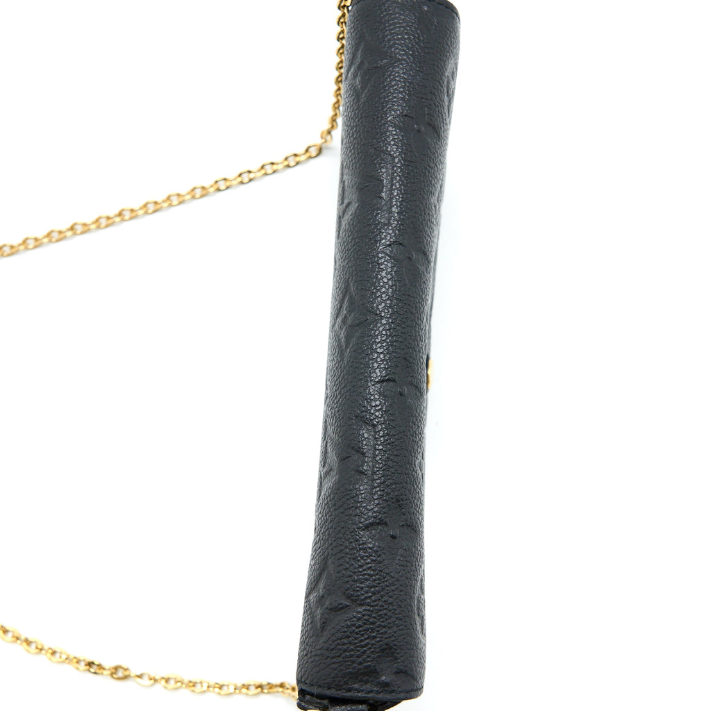 LOUIS VUITTON FELICIE POCHETTE MONOGRAM EMPREINTE BLACK GHW