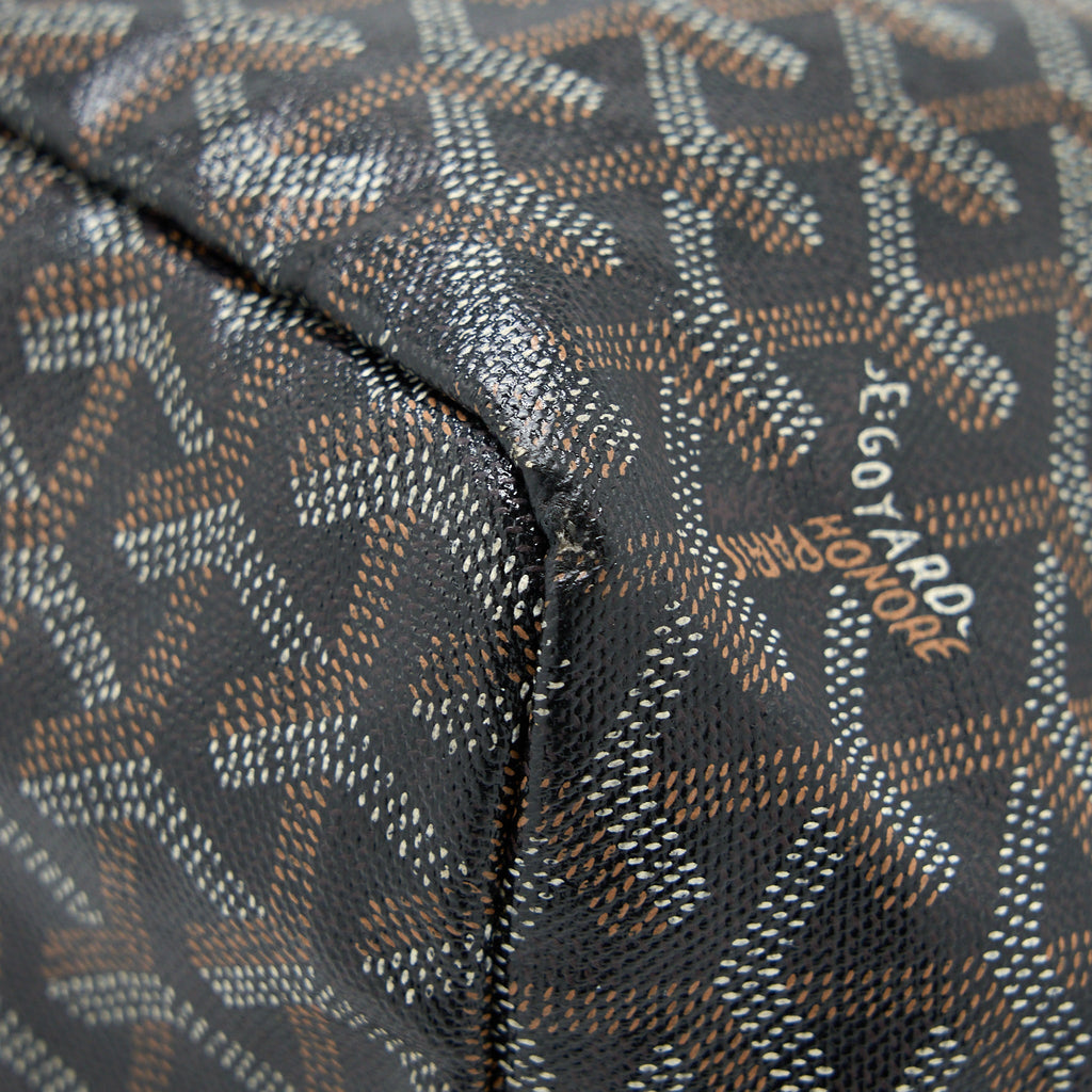 GOYARD ARTOIS PM TOTE CANVAS / CALFSKIN BLACK