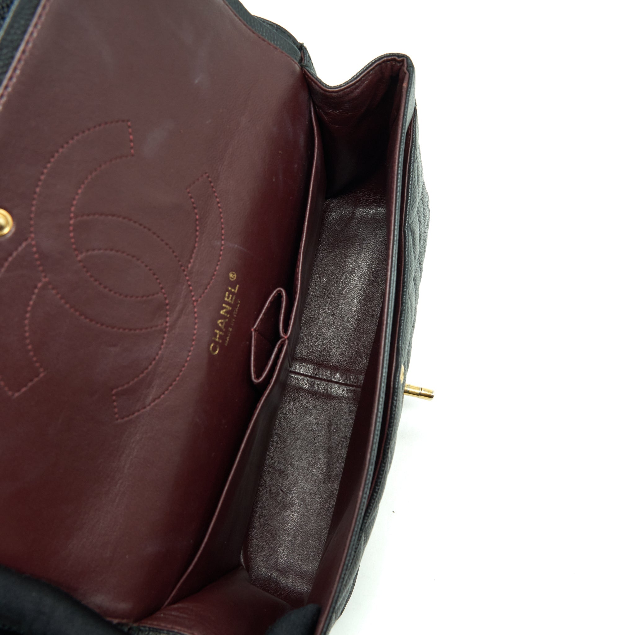 CHANEL JUMBO CLASSIC DOUBLE FLAP BAG CAVIAR BLACK GHW