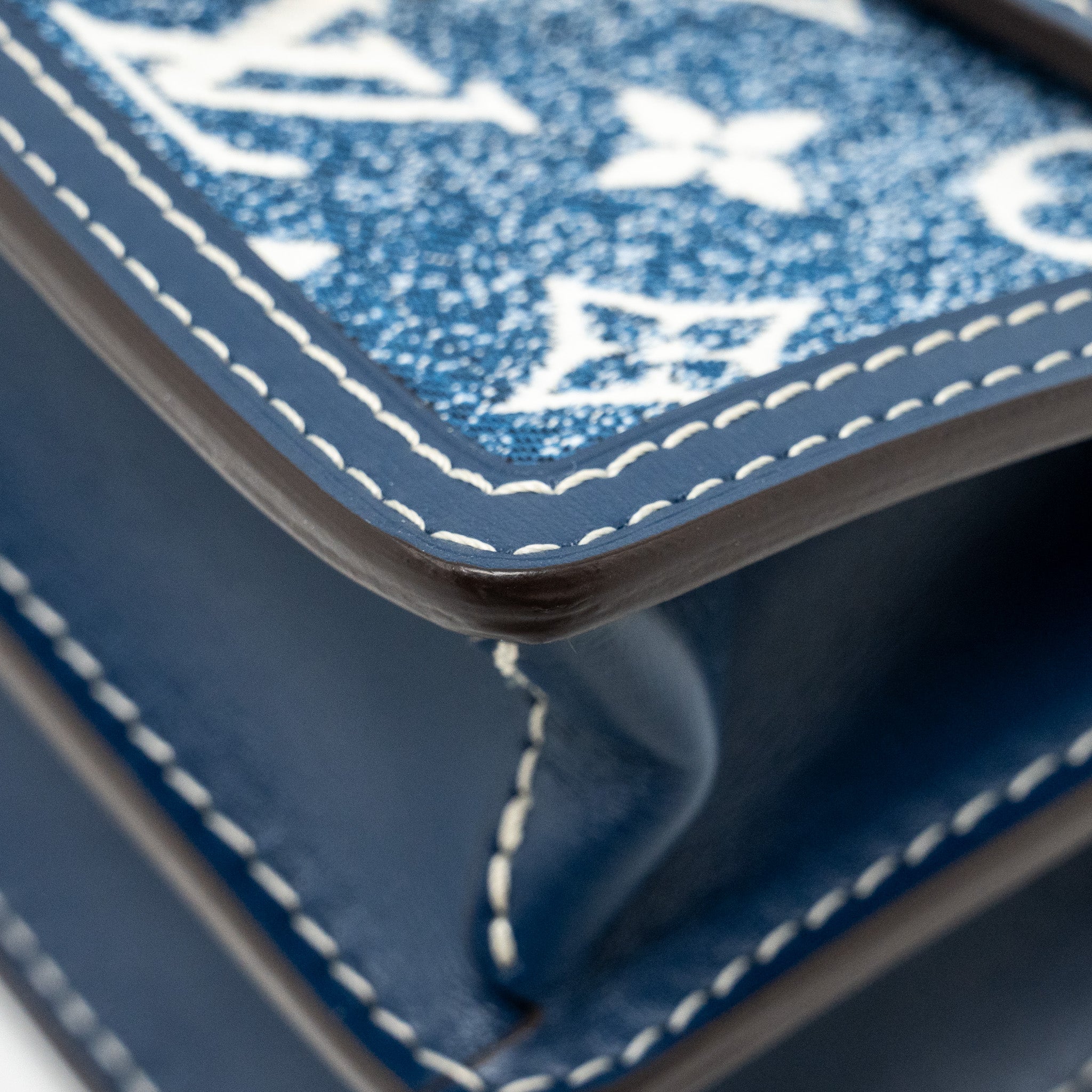 LOUIS VUITTON MINI DAUPHINE DENIM BLUE GHW