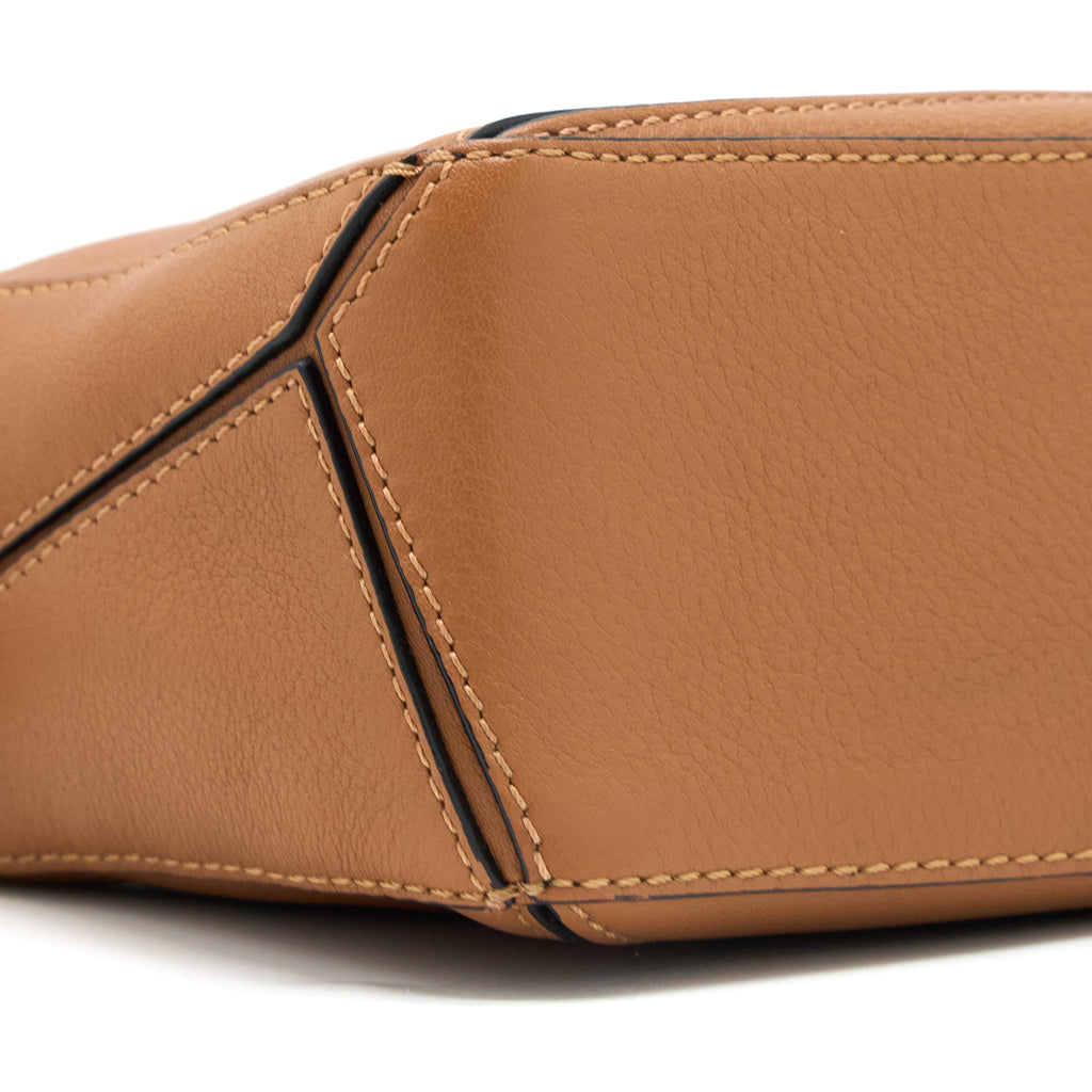 LOEWE MINI PUZZLE BAG CALFSKIN TAN SHW