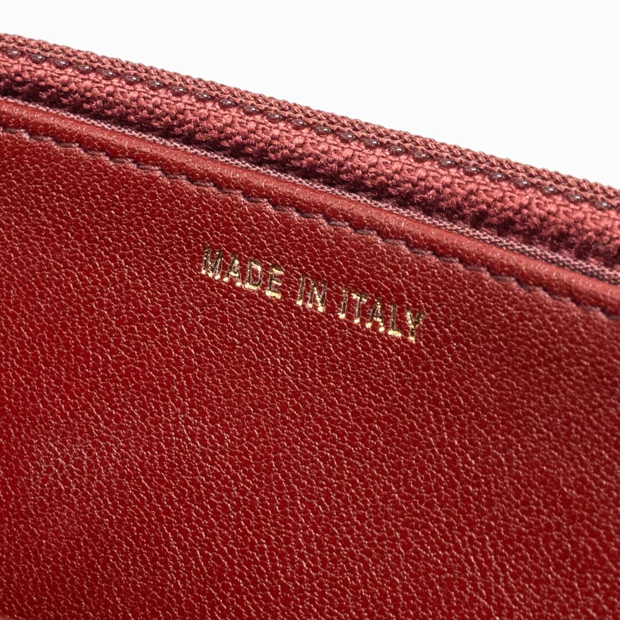 CHANEL WALLET ON CHAIN LAMBSKIN BURGUNDY GHW