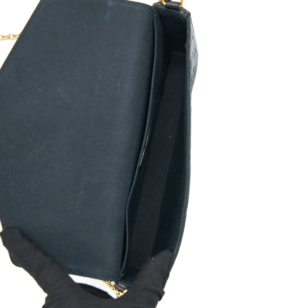 LOUIS VUITTON FELICIE POCHETTE MONOGRAM EMPREINTE BLACK GHW