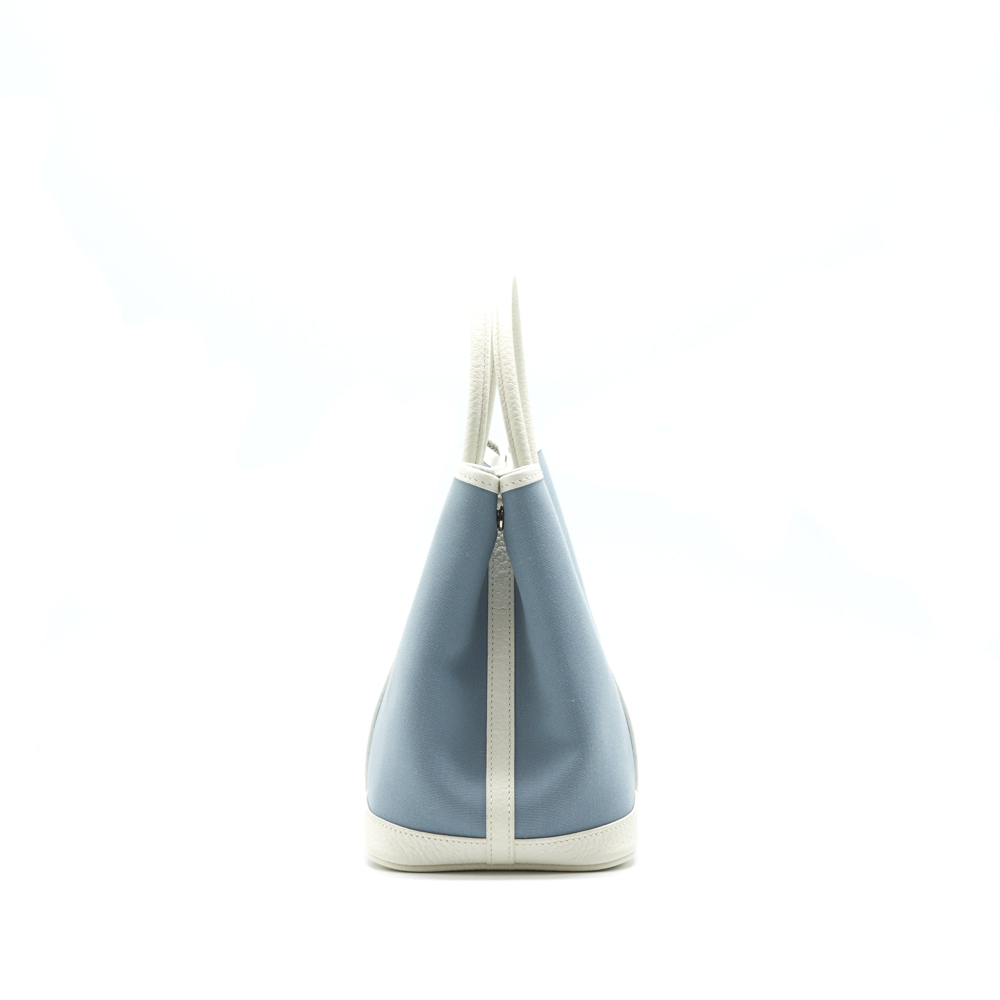 HERMES GARDEN PARTY 30 WHITE/BLUE JEAN SHW