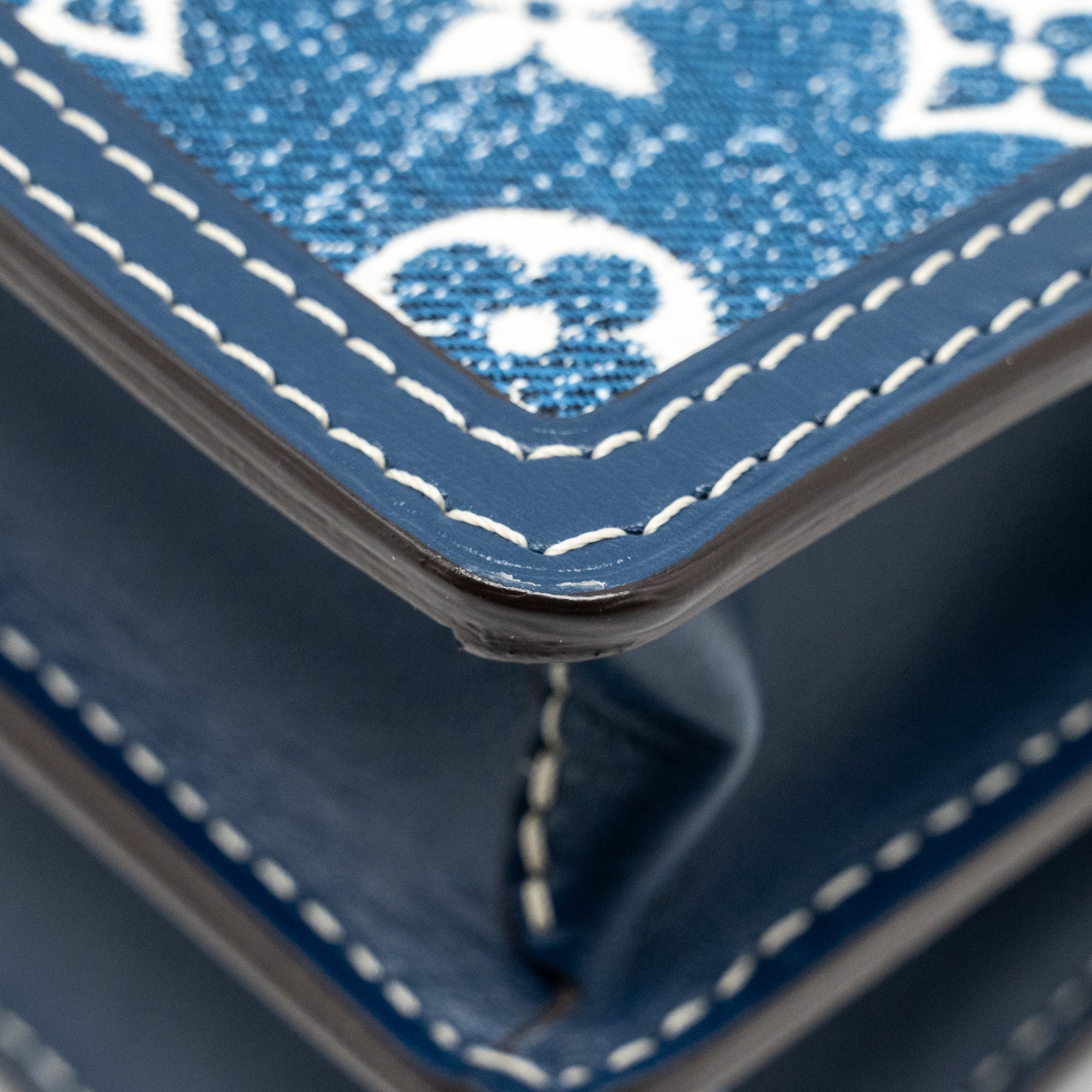 LOUIS VUITTON MINI DAUPHINE DENIM BLUE GHW