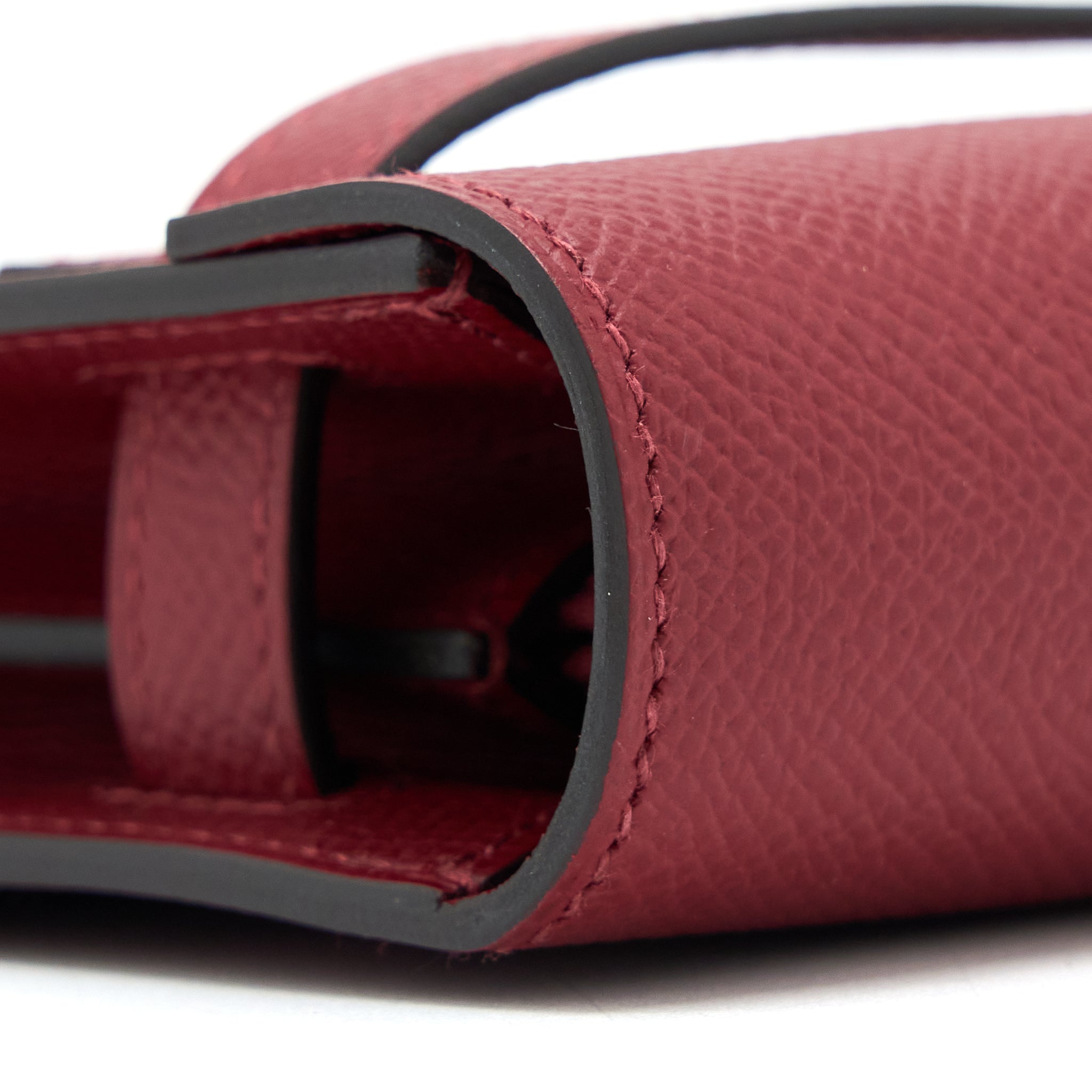 HERMES KELLY TO GO EPSOM K1 ROUGE GRENAT GHW