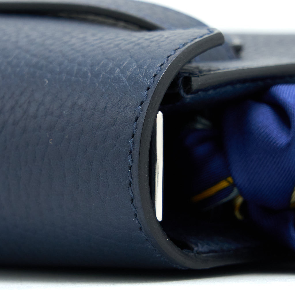 HERMES KELLY DEPECHES 25 TOGO BLUE NUIT SHW
